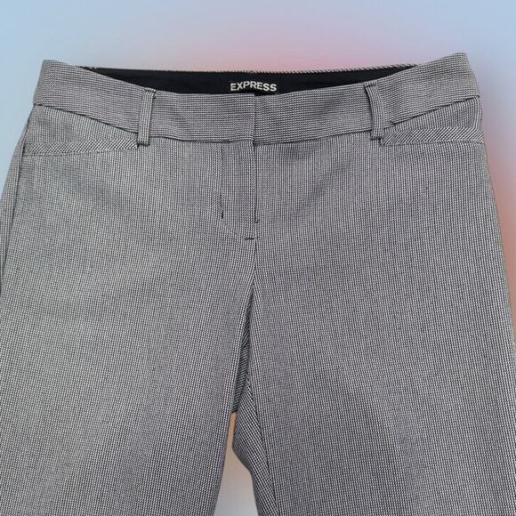 EXPRESS Women’s 0R Black White COLUMNIST Pant - Picture 2 of 5